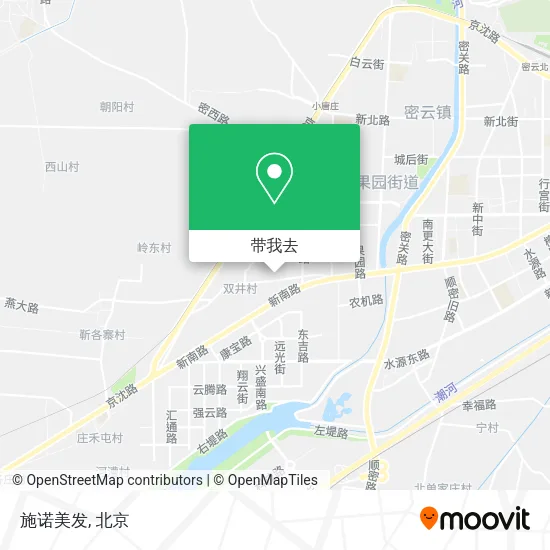 施诺美发地图