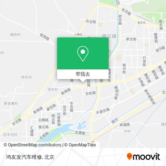 鸿友发汽车维修地图