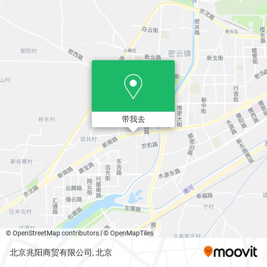 北京兆阳商贸有限公司地图