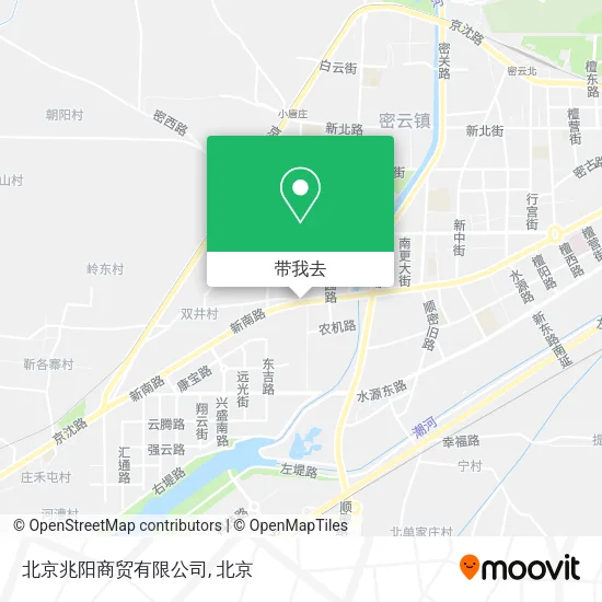 北京兆阳商贸有限公司地图