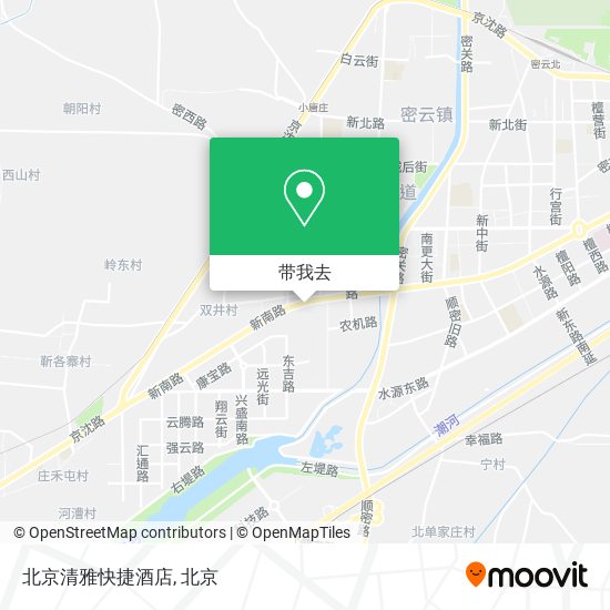 北京清雅快捷酒店地图