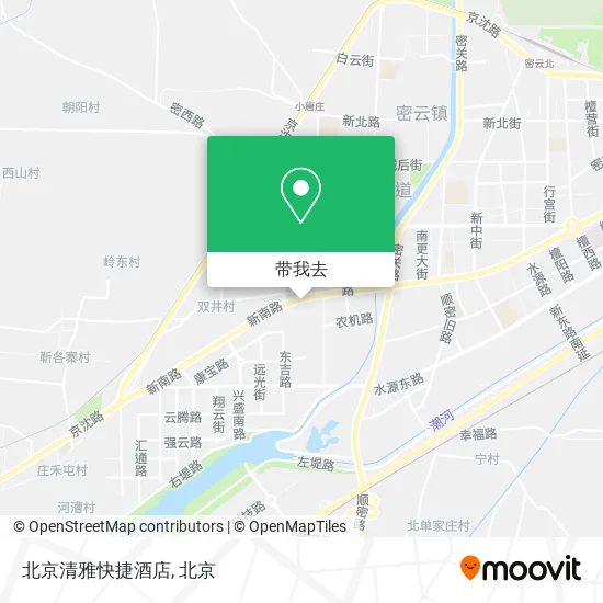 北京清雅快捷酒店地图