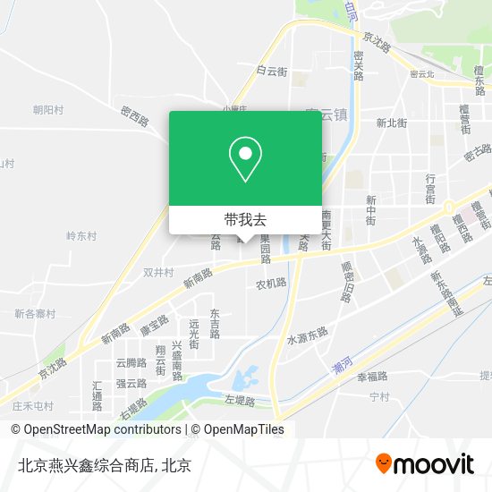 北京燕兴鑫综合商店地图