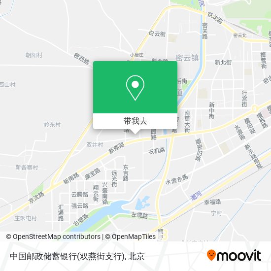 中国邮政储蓄银行(双燕街支行)地图