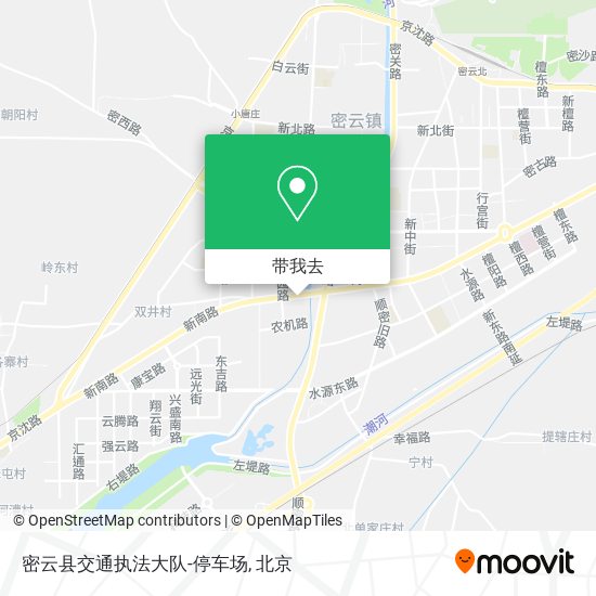 密云县交通执法大队-停车场地图