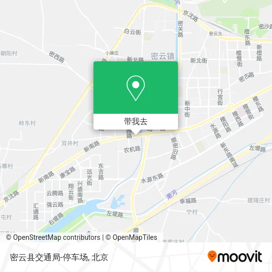 密云县交通局-停车场地图