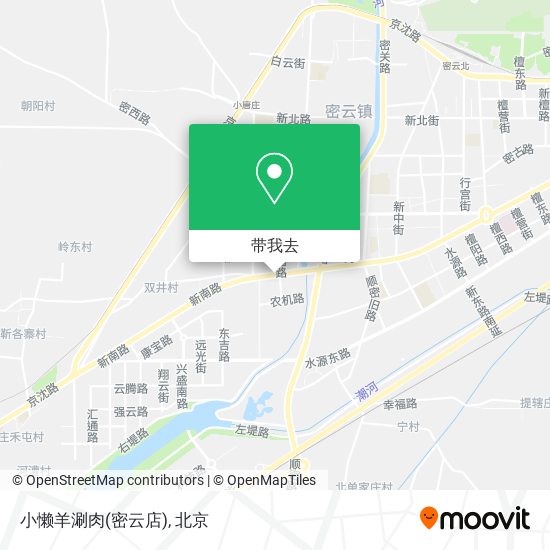 小懒羊涮肉(密云店)地图