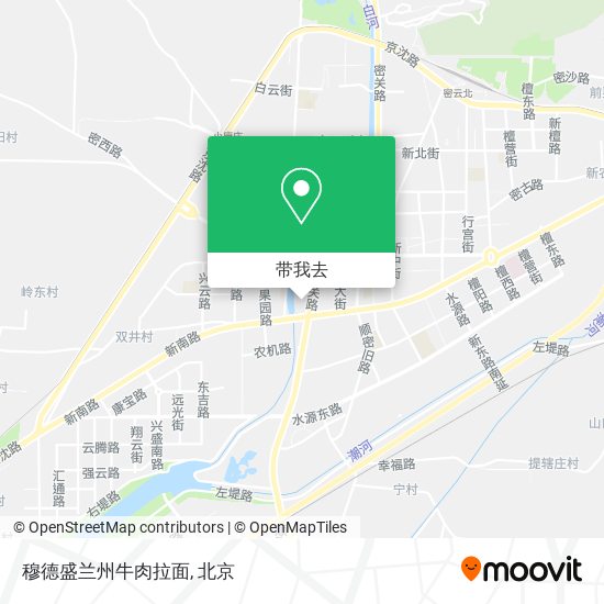 穆德盛兰州牛肉拉面地图