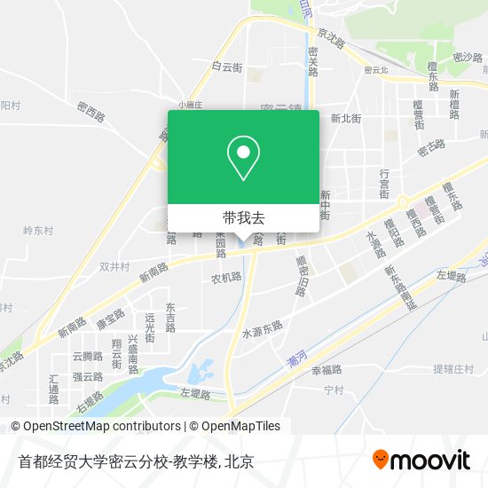 首都经贸大学密云分校-教学楼地图