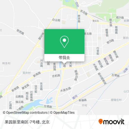 果园新里南区-7号楼地图