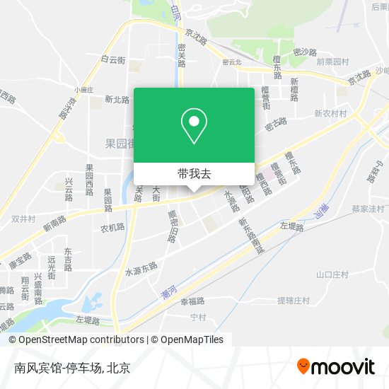 南风宾馆-停车场地图