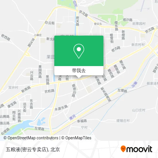 五粮液(密云专卖店)地图