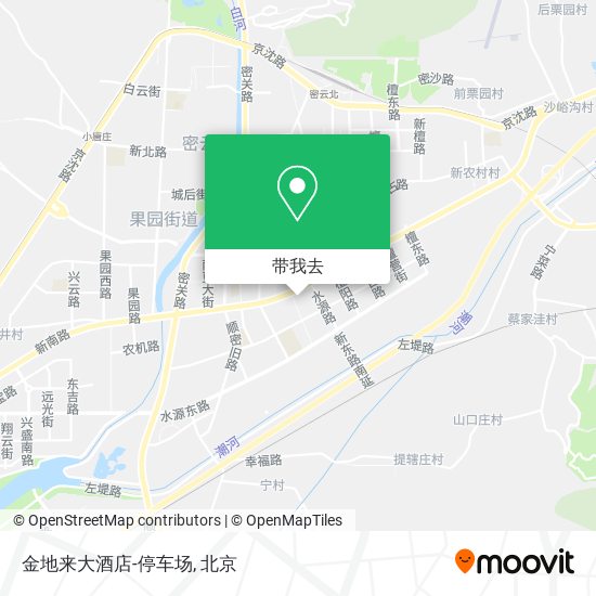 金地来大酒店-停车场地图