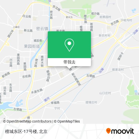 檀城东区-17号楼地图