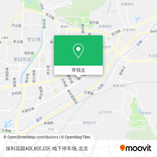 保利花园A区,B区,C区-地下停车场地图