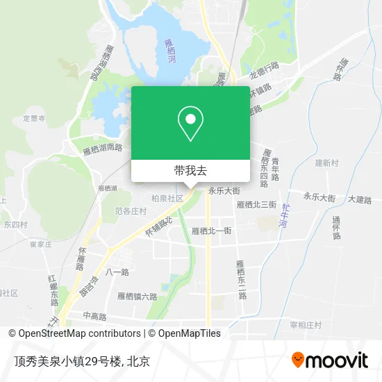 顶秀美泉小镇29号楼地图