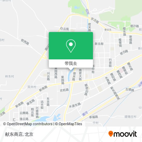 献东商店地图