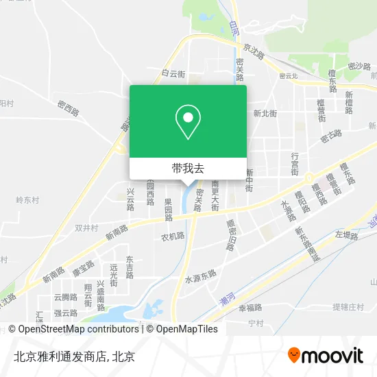 北京雅利通发商店地图