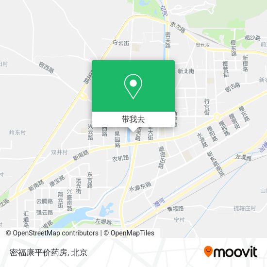 密福康平价药房地图