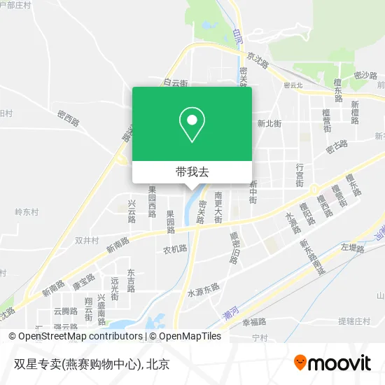 双星专卖(燕赛购物中心)地图
