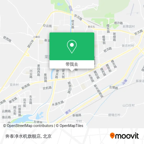 奔泰净水机旗舰店地图