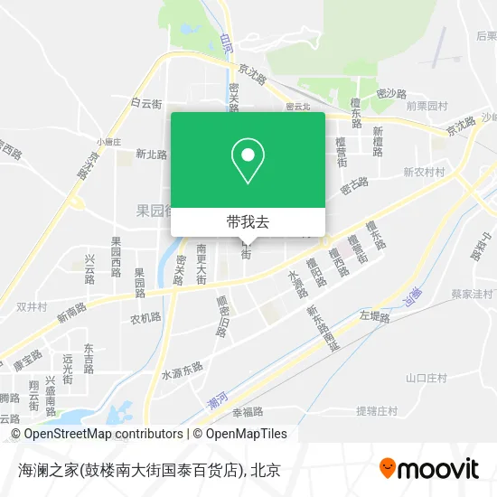 海澜之家(鼓楼南大街国泰百货店)地图