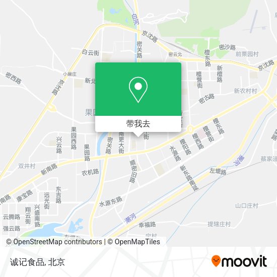 诚记食品地图