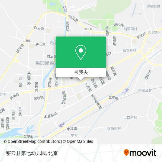 密云县第七幼儿园地图