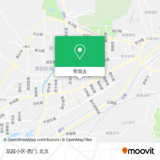 花园小区-西门地图