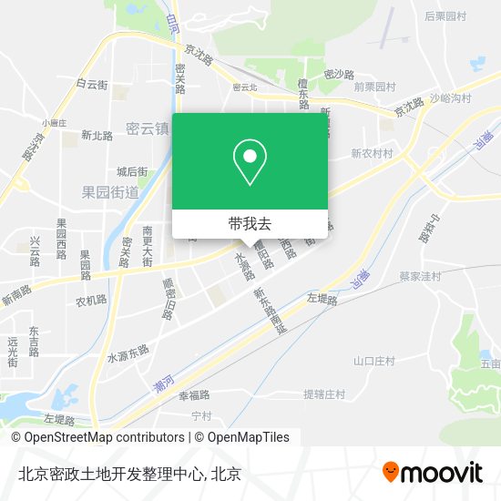 北京密政土地开发整理中心地图