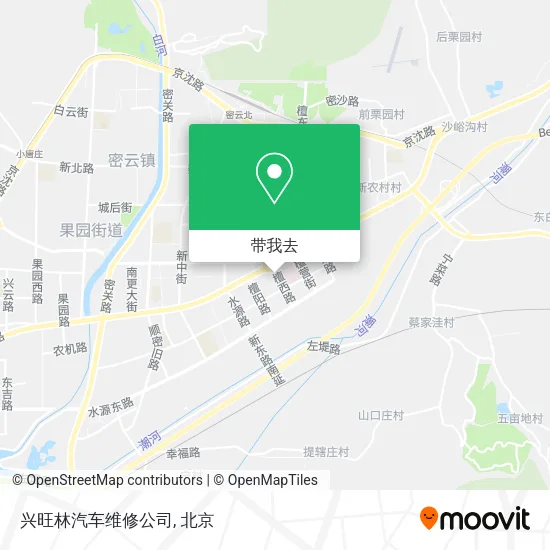 兴旺林汽车维修公司地图