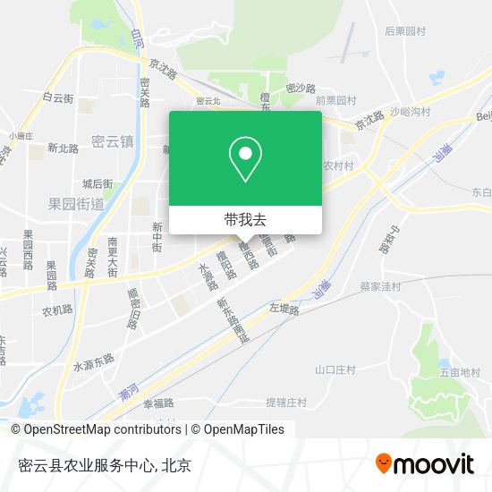 密云县农业服务中心地图