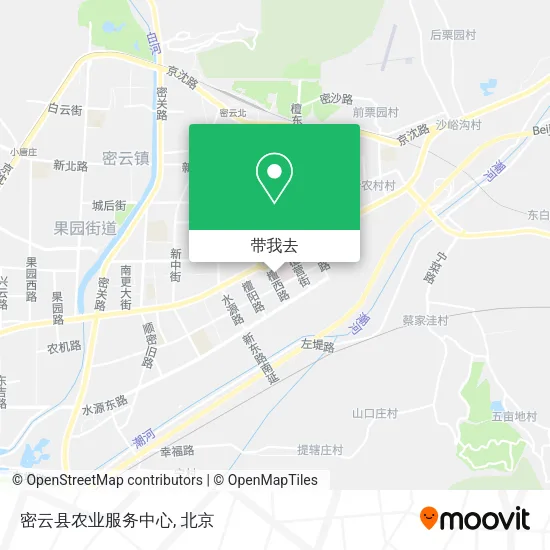 密云县农业服务中心地图