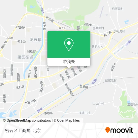 密云区工商局地图