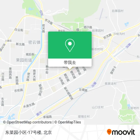 东菜园小区-17号楼地图