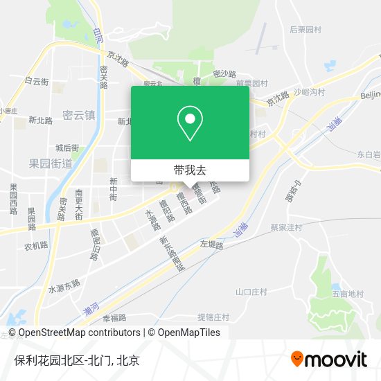 保利花园北区-北门地图