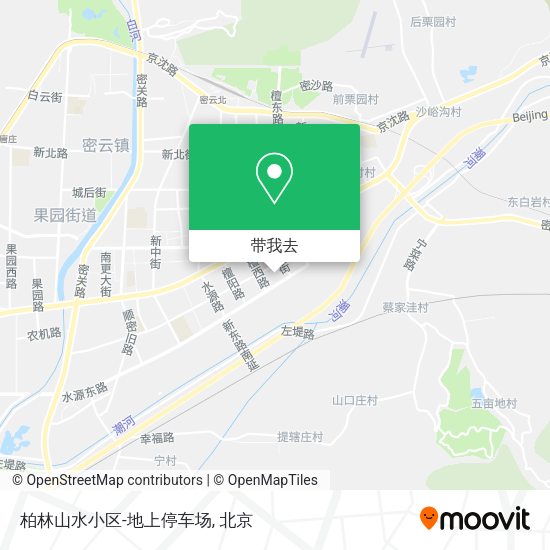 柏林山水小区-地上停车场地图
