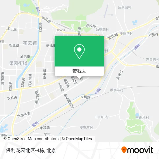 保利花园北区-4栋地图