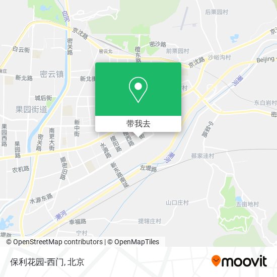 保利花园-西门地图