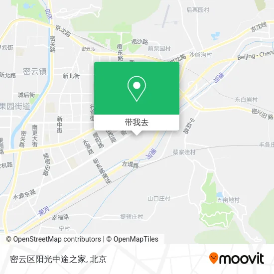 密云区阳光中途之家地图