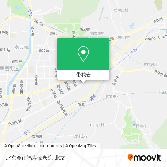 北京金正福寿敬老院地图