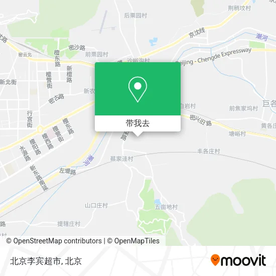 北京李宾超市地图
