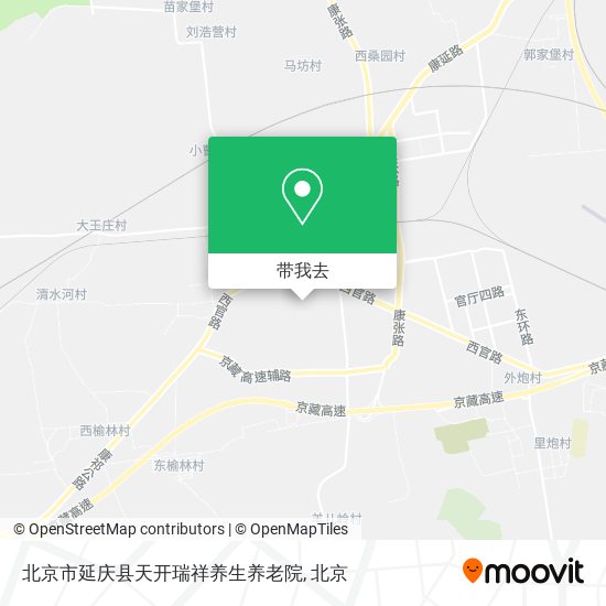 北京市延庆县天开瑞祥养生养老院地图
