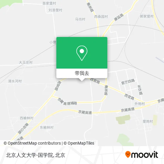 北京人文大学-国学院地图