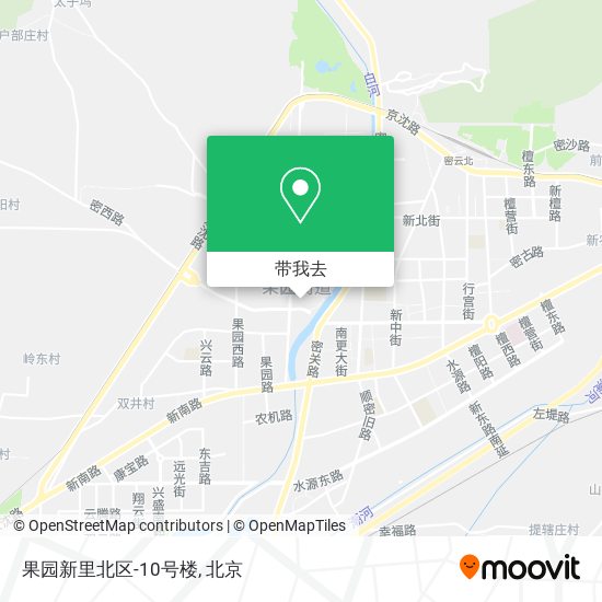 果园新里北区-10号楼地图