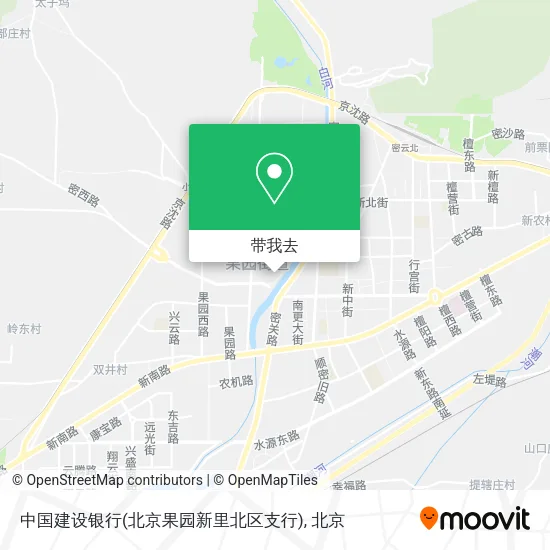中国建设银行(北京果园新里北区支行)地图