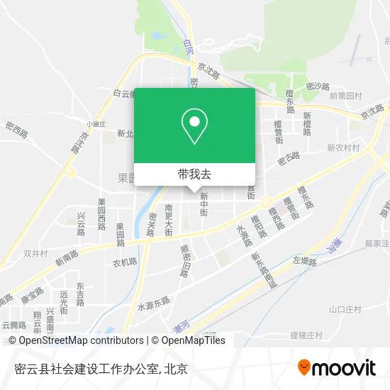 密云县社会建设工作办公室地图