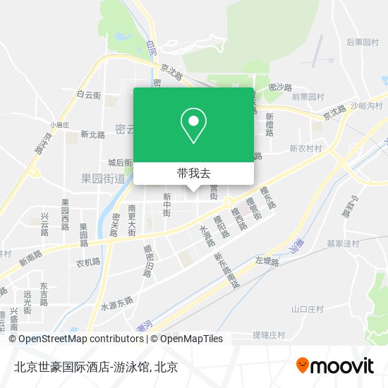 北京世豪国际酒店-游泳馆地图