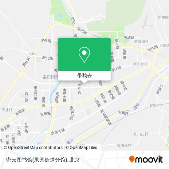 密云图书馆(果园街道分馆)地图