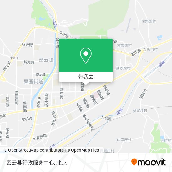 密云县行政服务中心地图